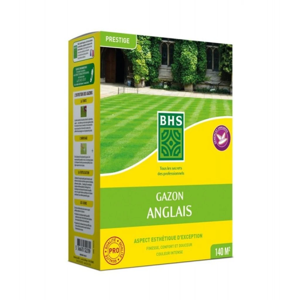 Gazon Anglais - Semences Enrobées - BHS 3 Gazon Anglais - Semences Enrobées - BHS